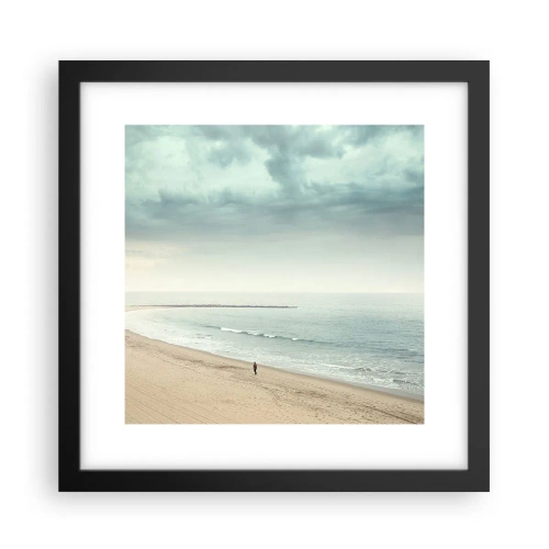 Poster în ramă neagră - Căutând liniștea - 30x30 cm