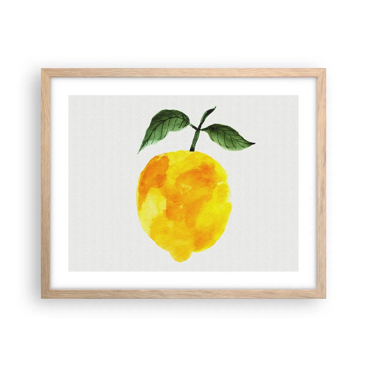 Poster în ramă de stejar deschis - Cum să simțiți gustul soarelui - 50x40 cm