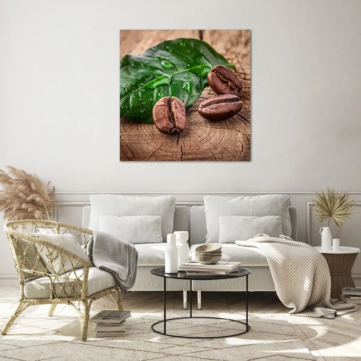 Tablou pe sticlă - Cea mai adevărată și închisă la culoare - 70x70 cm