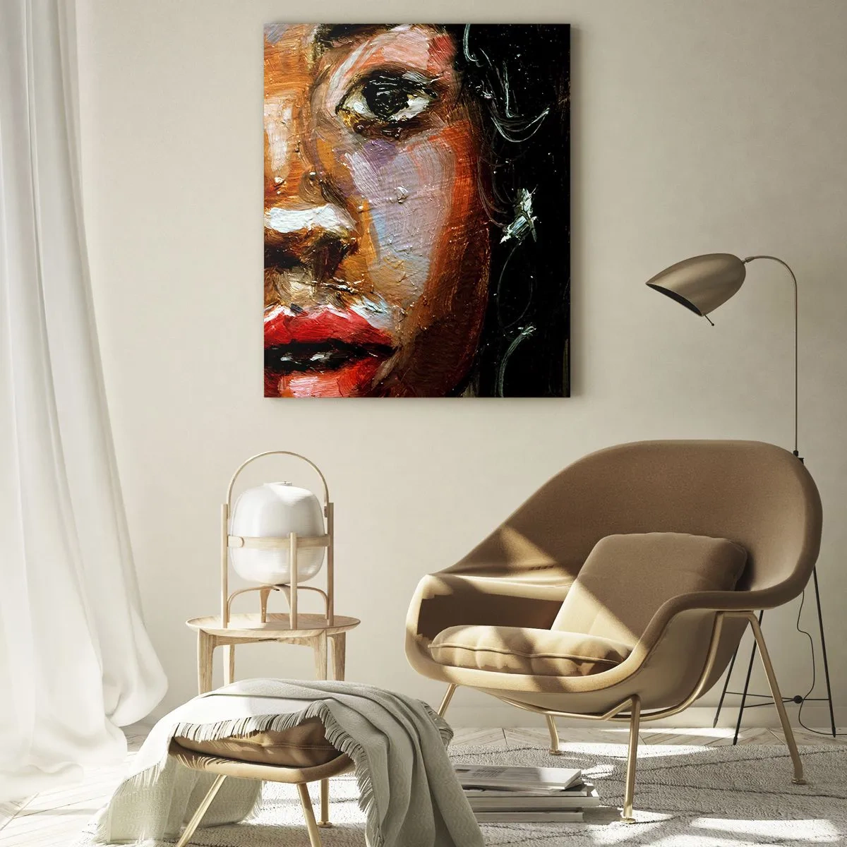 Tablou pe sticlă - Negru și strălucire - 50x70 cm