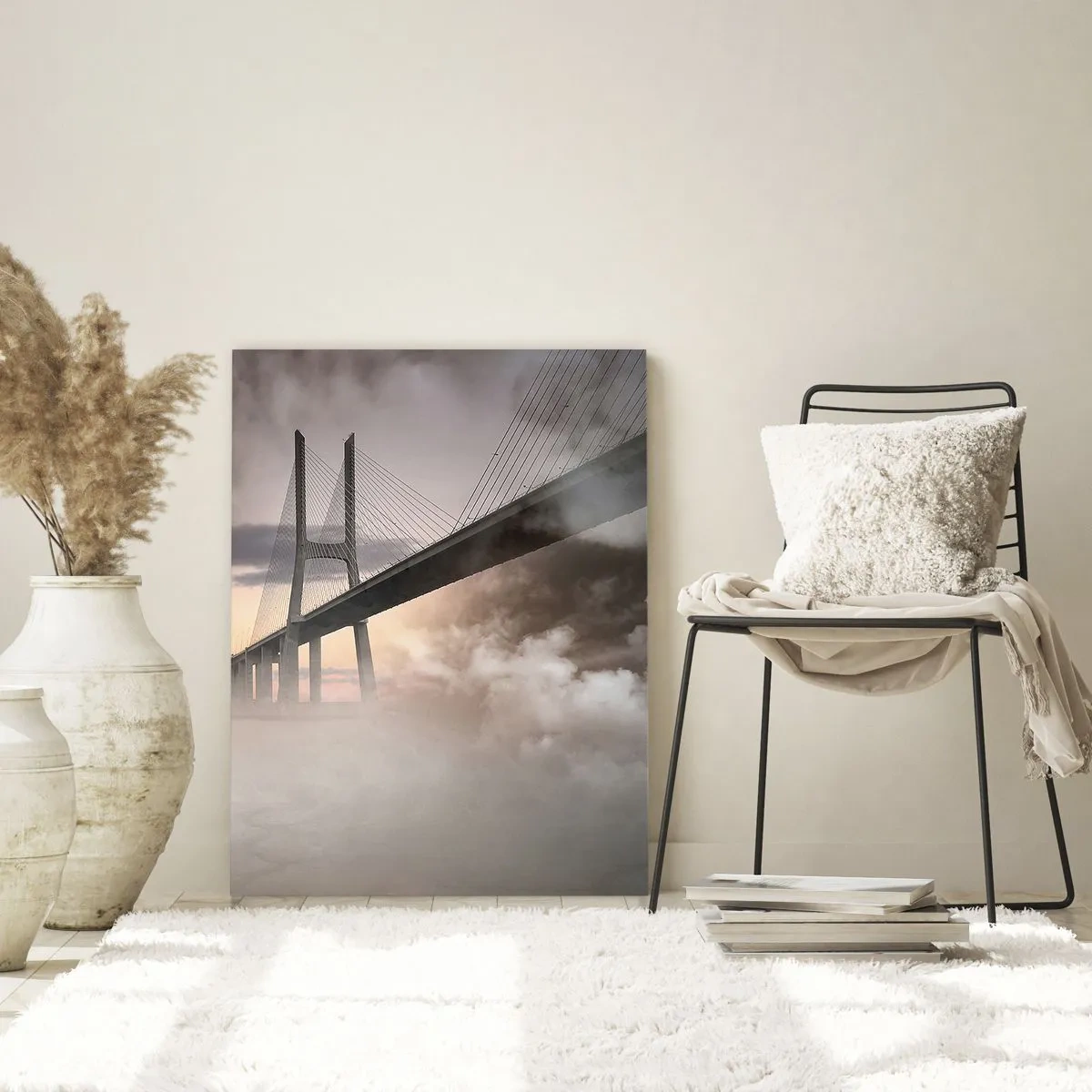 Tablou pe sticlă - Lângă un râu care nu există - 50x70 cm