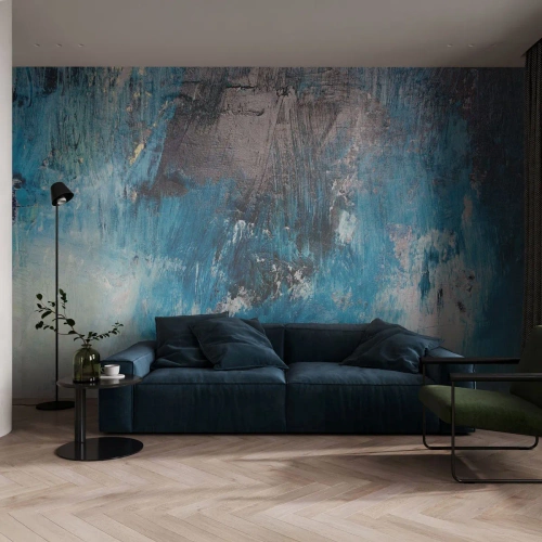 Tapet Premium Sand - Rapsodie albastră - Abstracția, Bucată, Artă Modernă - 350x256 cm