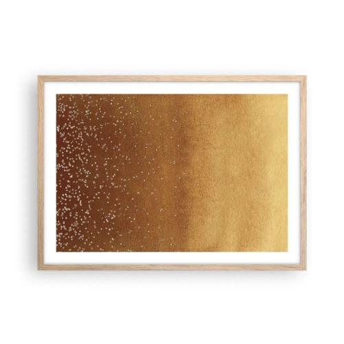 Poster în ramă de stejar deschis - Nașterea luminii - 70x50 cm