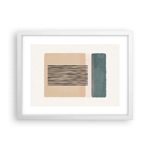 Poster în ramă albă - Totul este în regulă - 40x30 cm