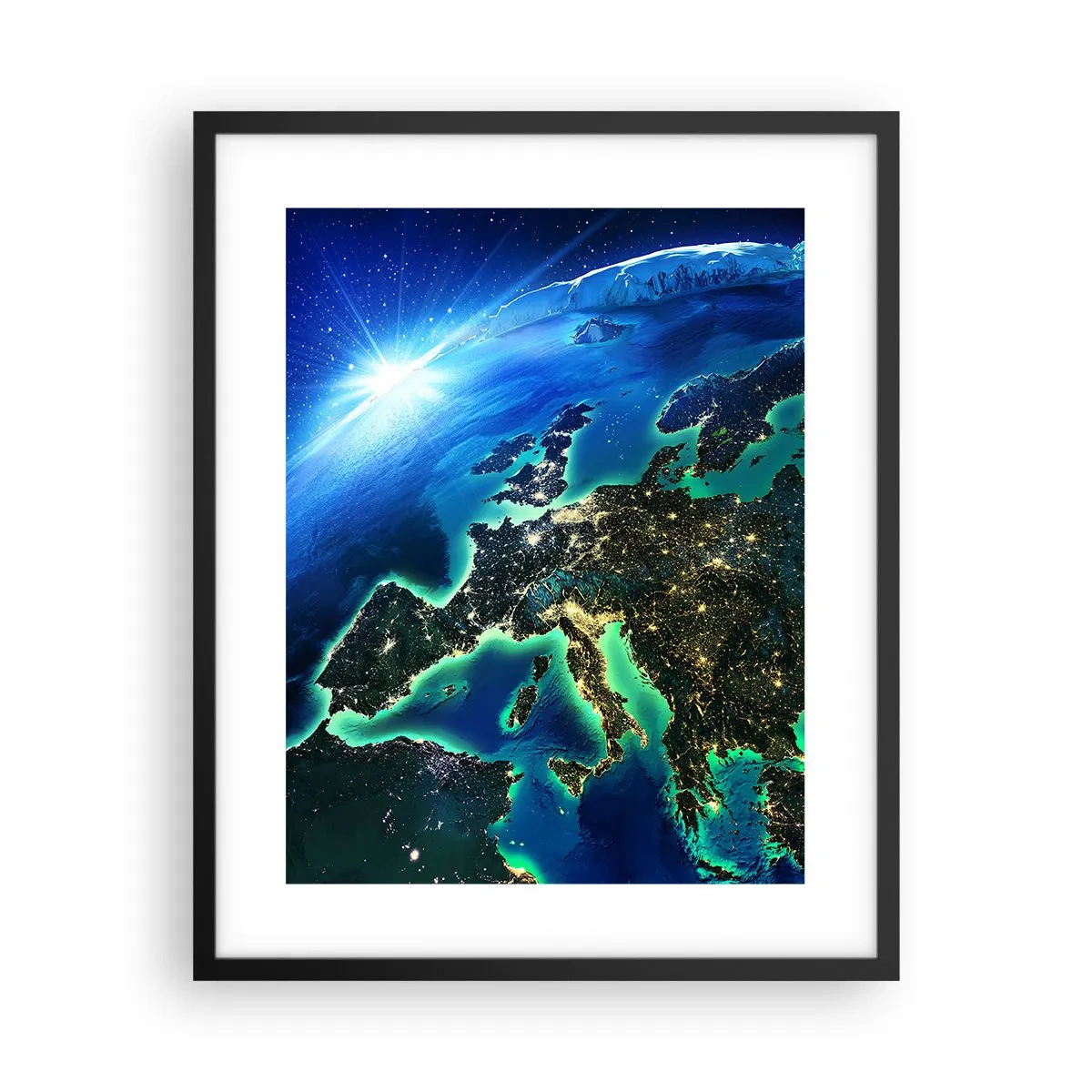 Poster în ramă neagră - O Europă scânteietoare - 40x50 cm
