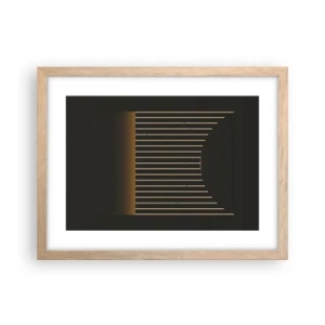 Poster în ramă de stejar deschis - Explorați întunericul - 40x30 cm
