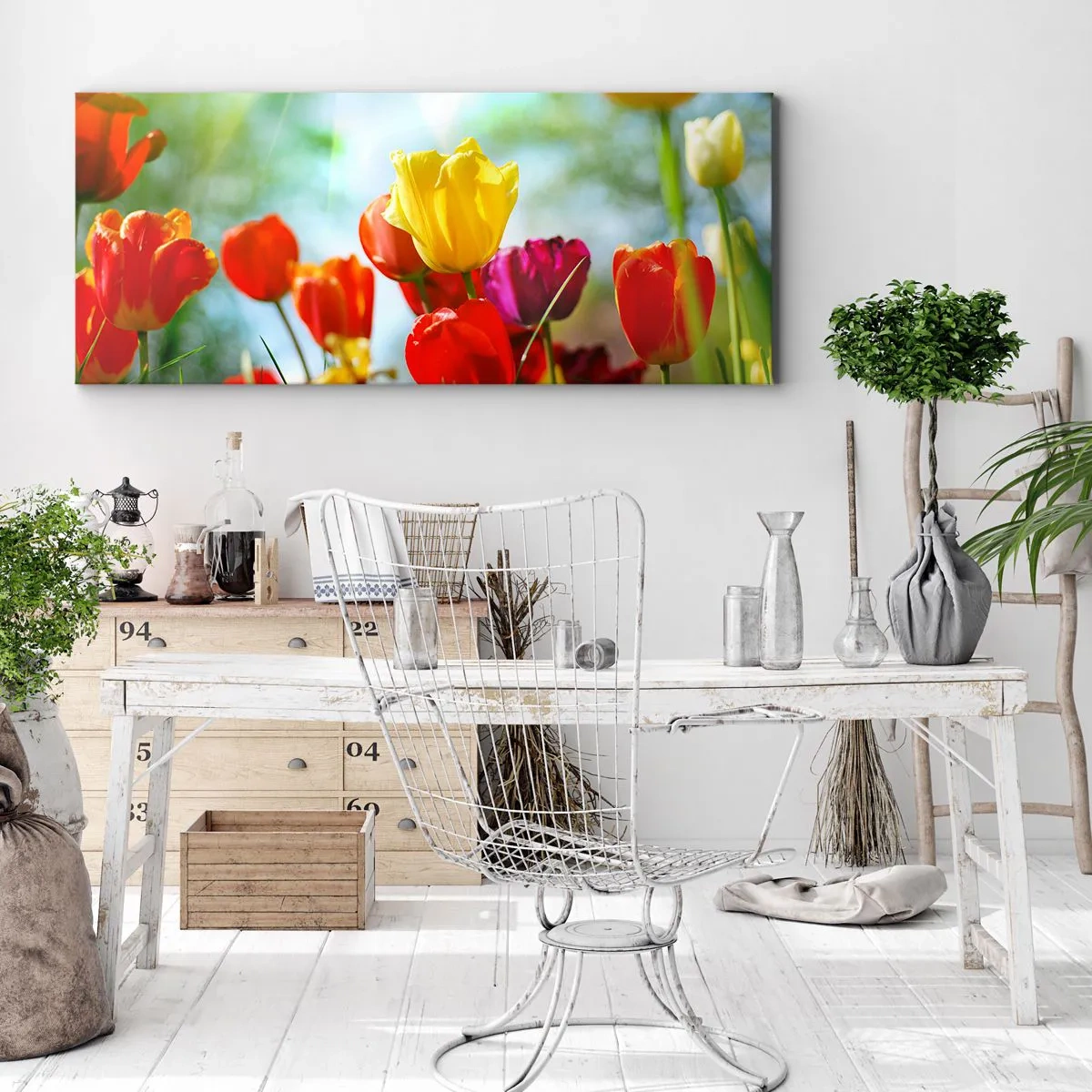 Tablou pe pânză - Toate culorile soarelui - 100x40 cm