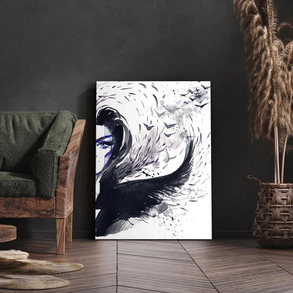 Tablou pe pânză - Demonică și frumoasă - 50x70 cm