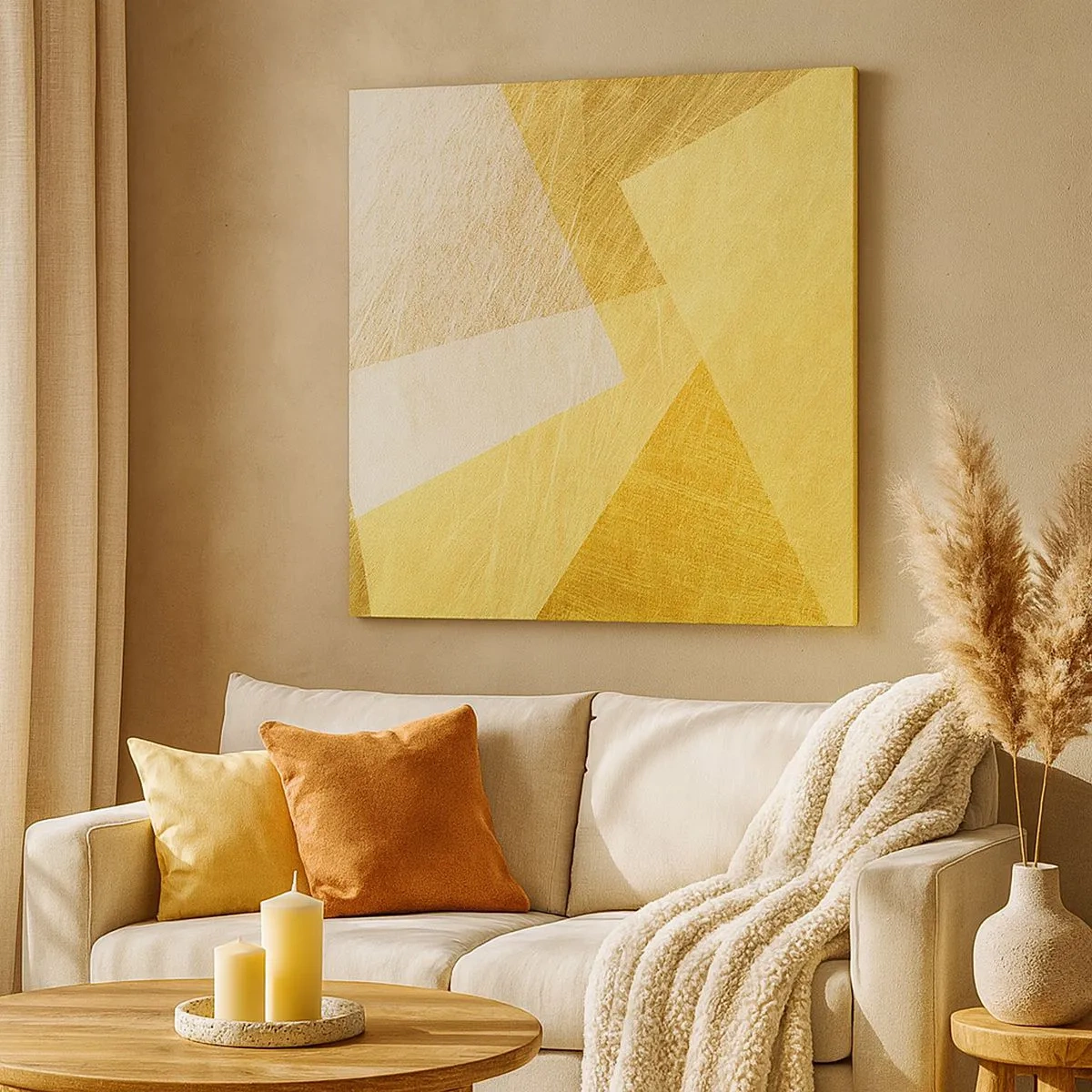 Tablou pe pânză - Vremea de geometrie - 30x30 cm