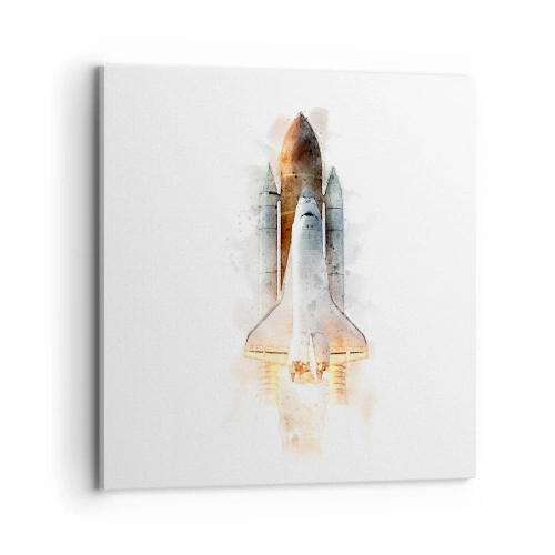 Tablou pe pânză - Exploratorii la start - 70x70 cm