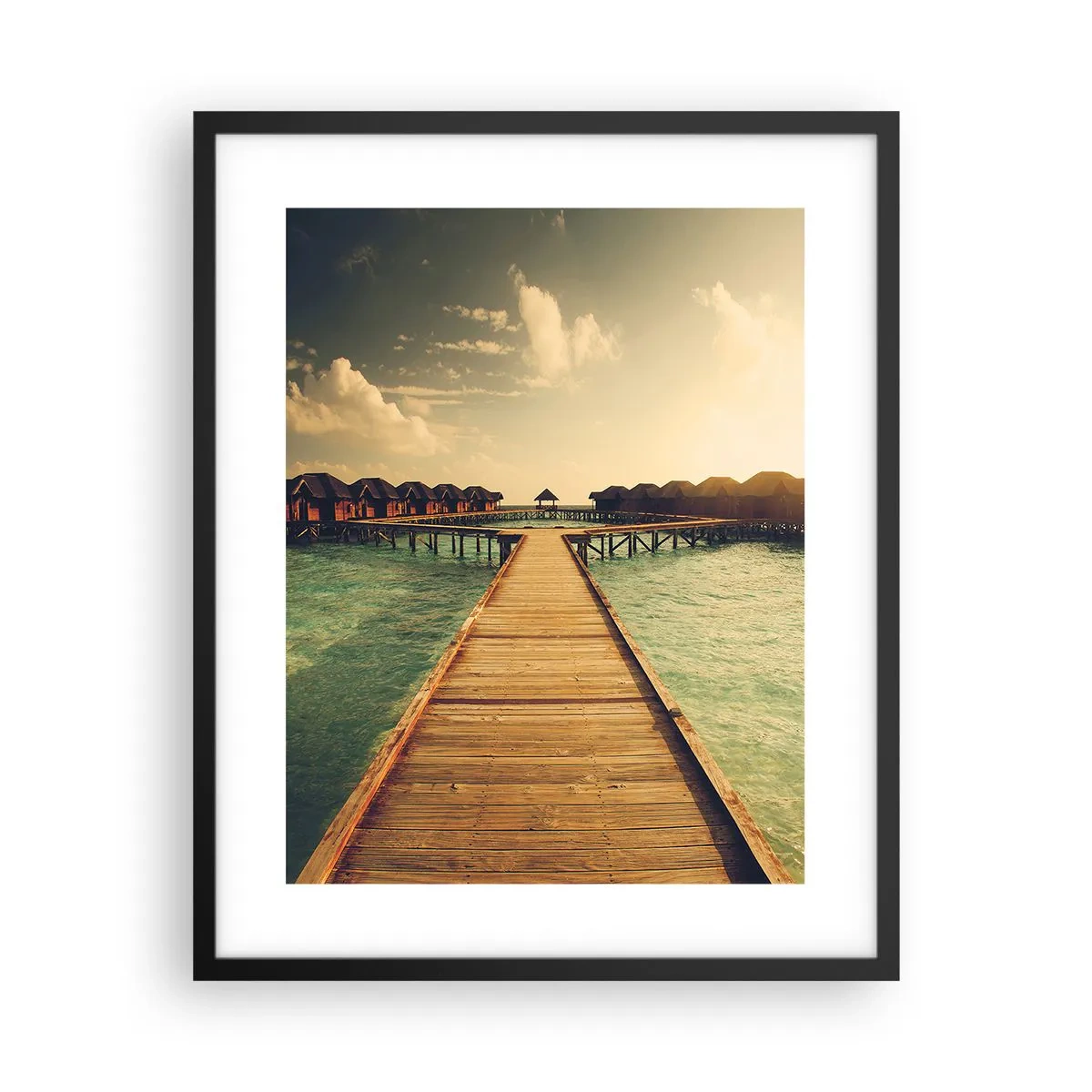 Poster în ramă neagră - O invitație caldă - 40x50 cm