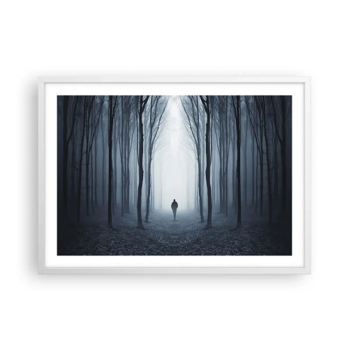 Poster în ramă albă - Și totul este simplu și clar - 70x50 cm