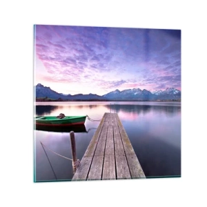 Tablou pe sticlă - Tăcere prietenoasă - 50x50 cm