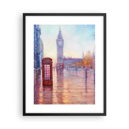Poster în ramă neagră - O zi de toamnă londoneză - 40x50 cm