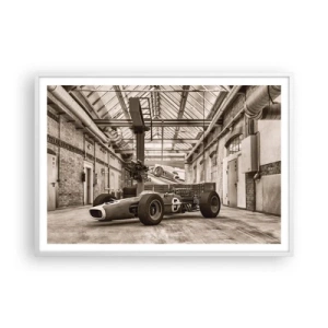 Poster în ramă albă - Odihna învingătorului - 100x70 cm