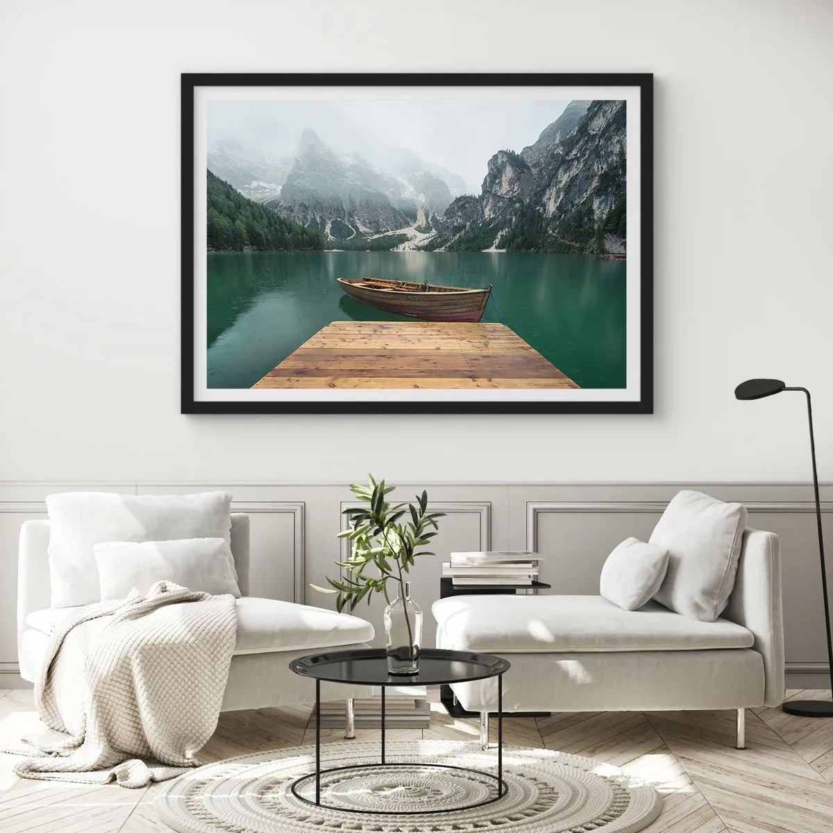 Poster în ramă neagră - Și frunțile mândre - 40x30 cm