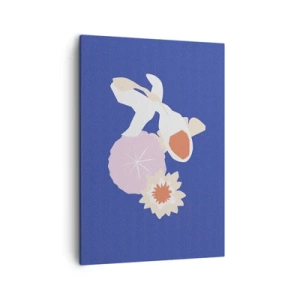 Tablou pe pânză - Compoziție de flori și muguri - 50x70 cm