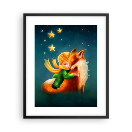 Poster în ramă neagră - Micul Prinț - 40x50 cm