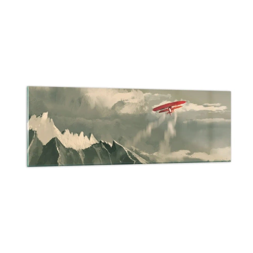 Tablou pe sticlă - Un pionier neînfricat - 90x30 cm