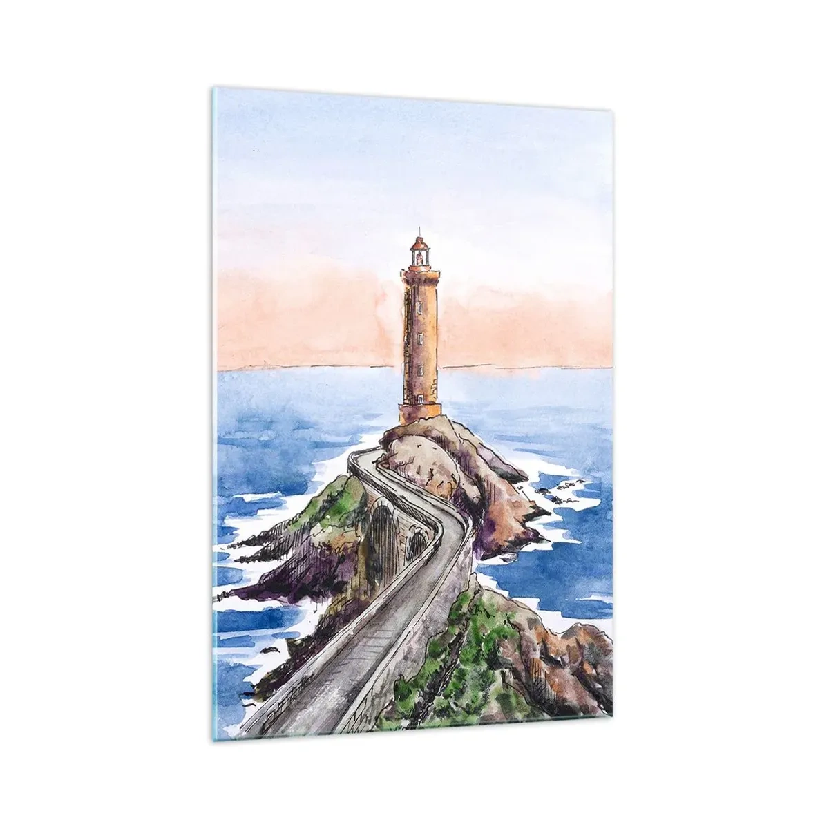 Tablou pe sticlă - Cu fața la mare - 70x100 cm