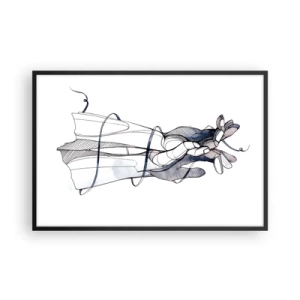 Poster în ramă neagră - Un studiu al atingerii - 91x61 cm