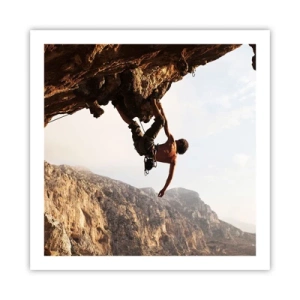 Poster - Lumea s-a micșorat într-un pumn pe un afloriment de bolovani - 60x60 cm