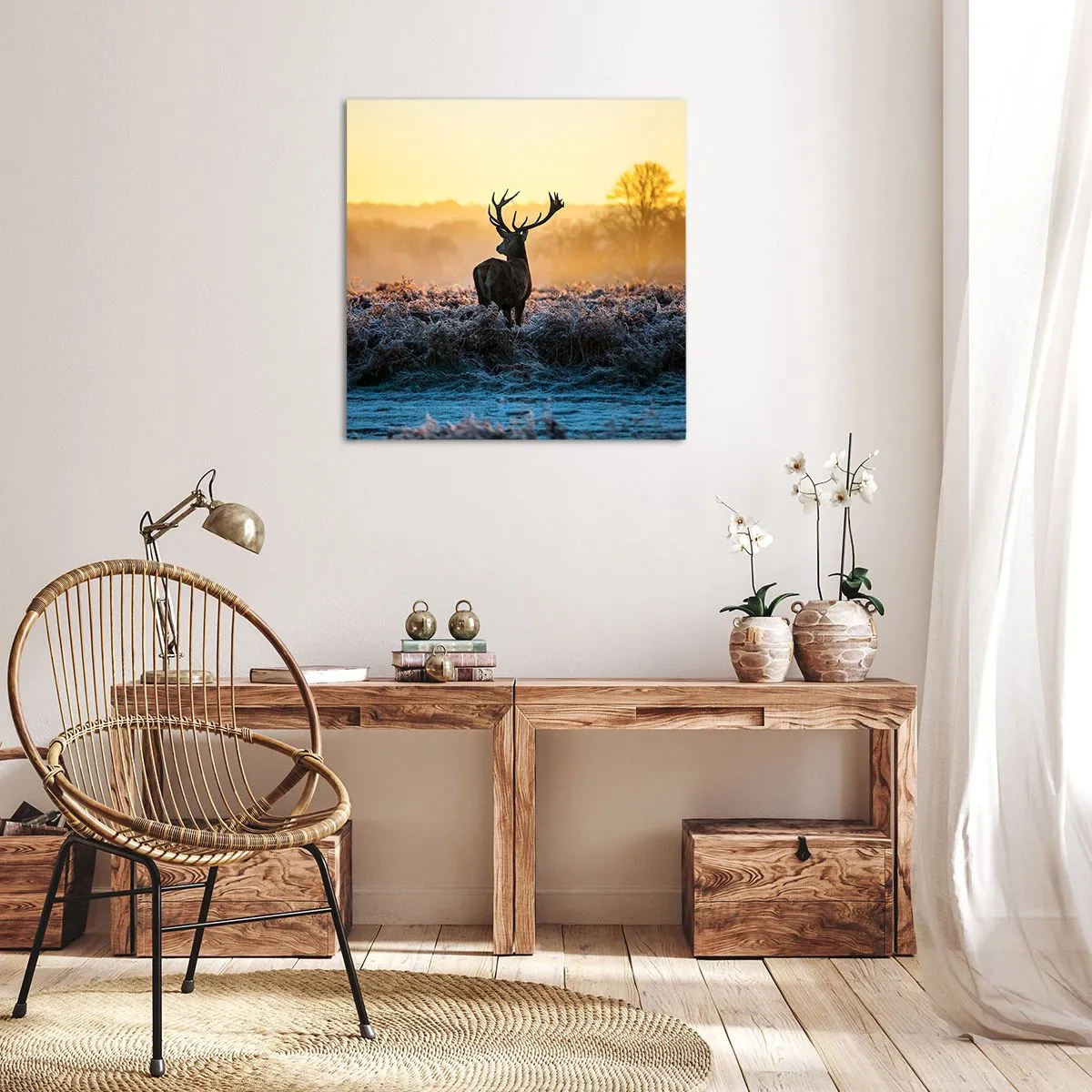 Tablou pe pânză - Încoronat pe domeniul său - 50x50 cm