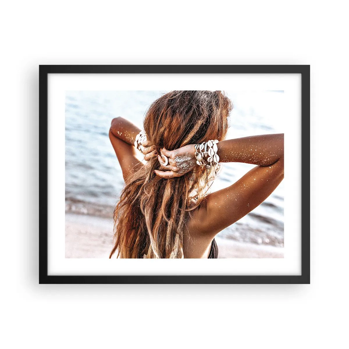 Poster în ramă neagră - Sora apei și a soarelui - 50x40 cm