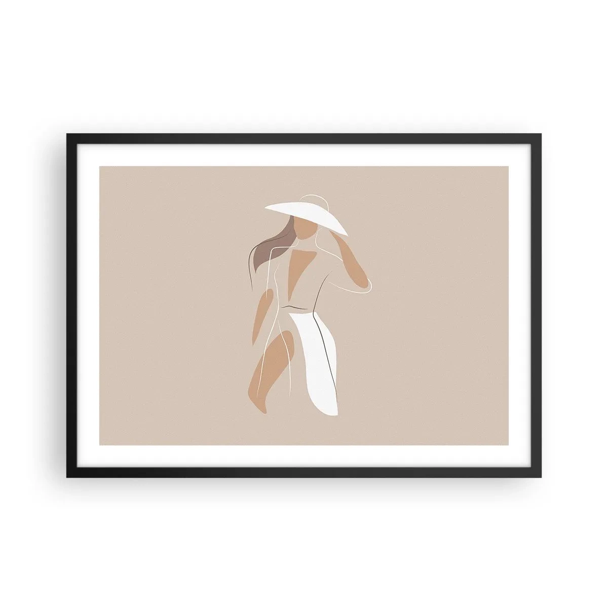 Poster în ramă neagră - Moda este distractivă - 70x50 cm