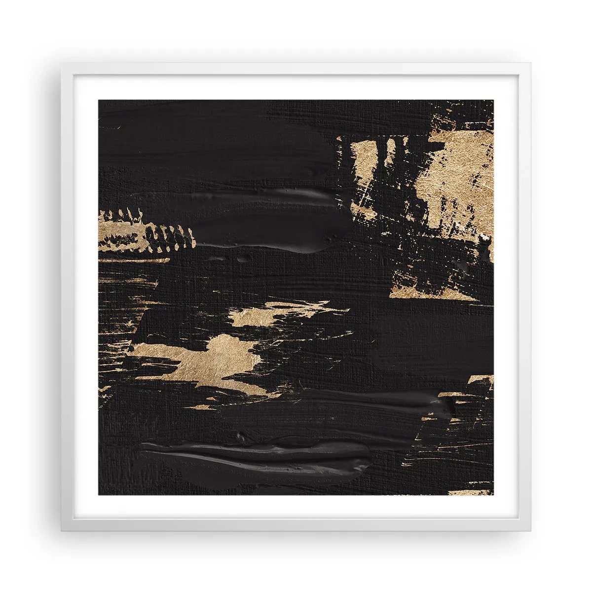 Poster în ramă albă - O urmă de atingere - 60x60 cm