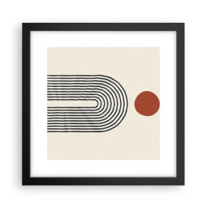 Poster în ramă neagră - Magnetismul formelor și al culorilor - 30x30 cm