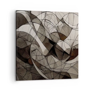 Tablou pe pânză - Circulația culorilor pământului - 60x60 cm