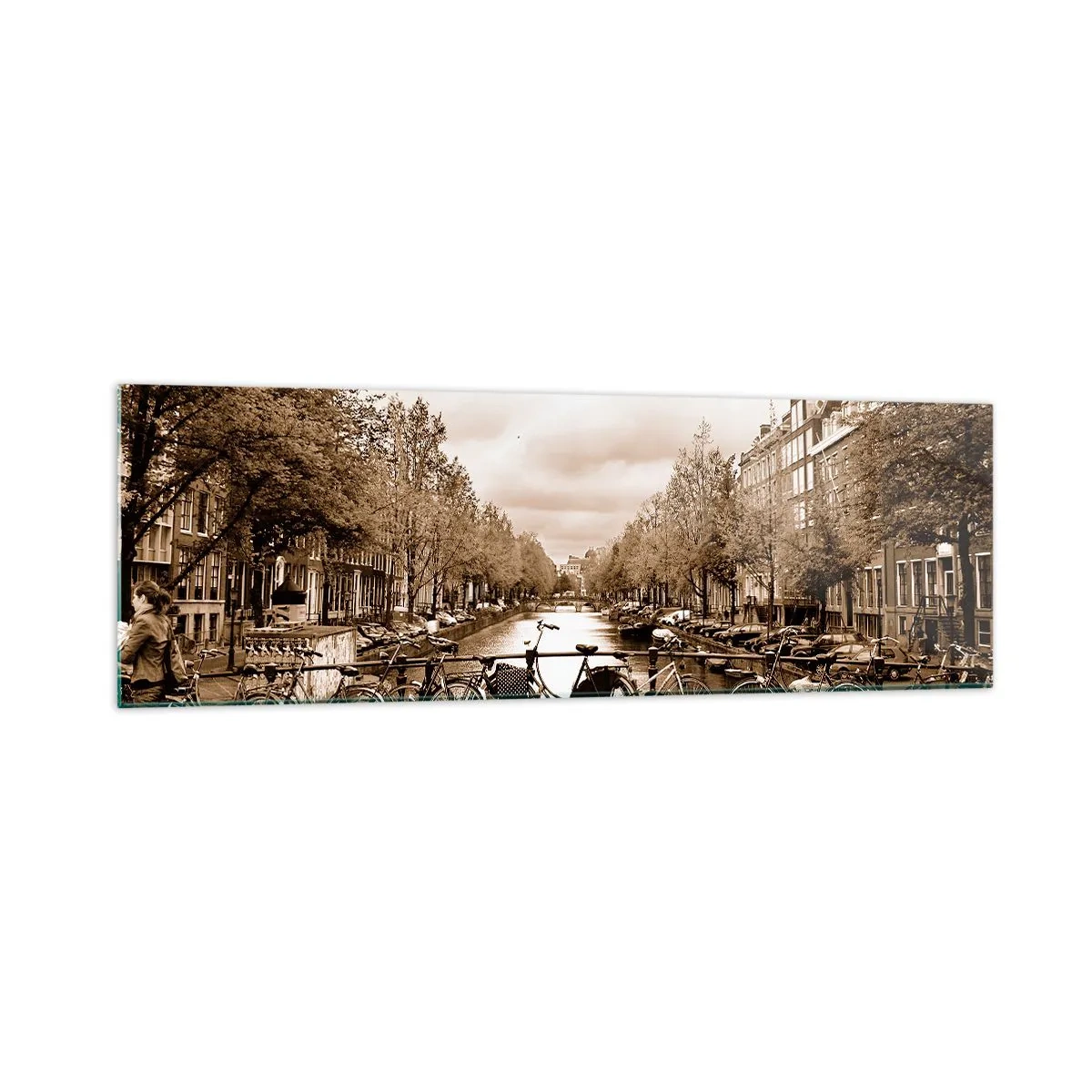 Tablou pe sticlă - Atmosfera olandeză - 160x50 cm