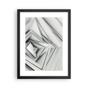 Poster în ramă neagră - Muguri cu unghiuri ascuțite - 30x40 cm