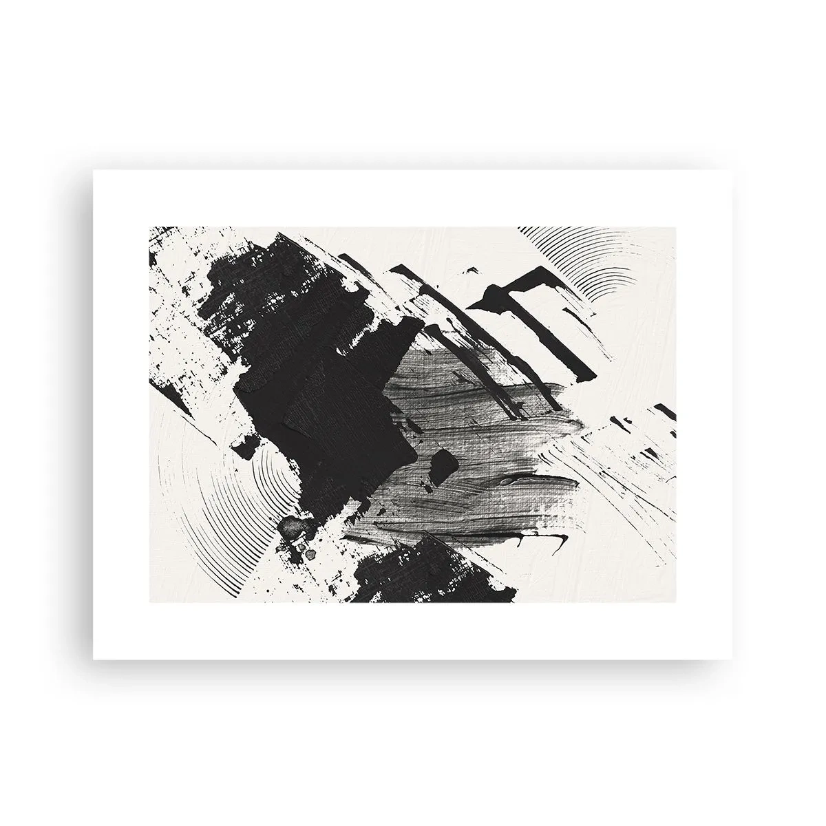 Poster - Abstracție - expresie de negru - 40x30 cm