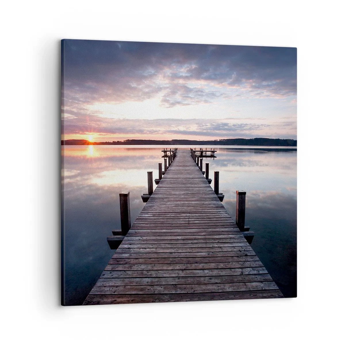 Tablou pe pânză - Granița tăcută dintre zi și noapte - 50x50 cm