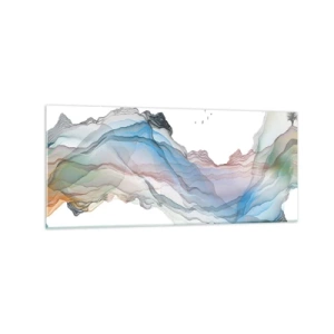 Tablou pe sticlă - Spre munții de cristal - 120x50 cm