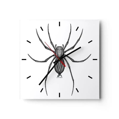 Ceas de perete - Ceas pe sticlă - Precizie tulburătoare - 30x30 cm