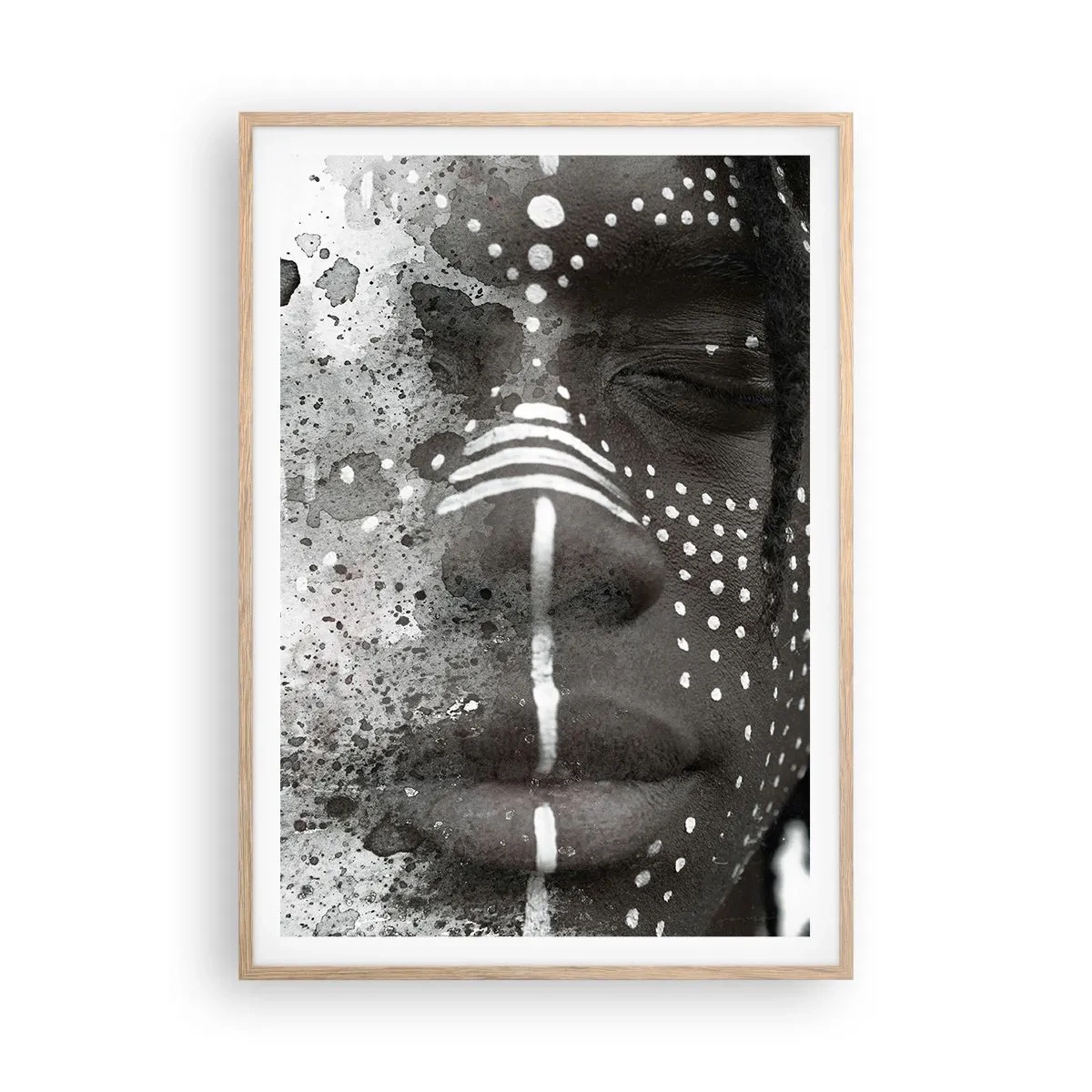 Poster în ramă de stejar deschis - Descoperă spiritul original - 70x100 cm