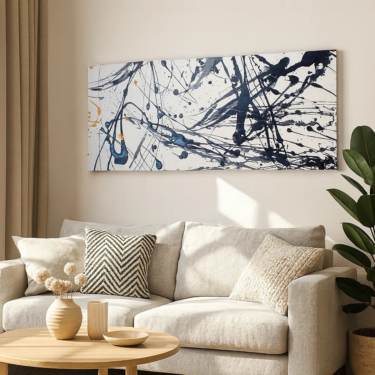 Tablou pe pânză - Abstracție expresionistă - 30x30 cm