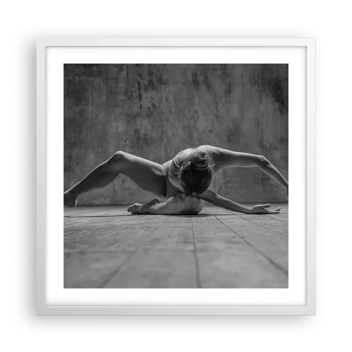 Poster în ramă albă - Simetria găsită - 50x50 cm