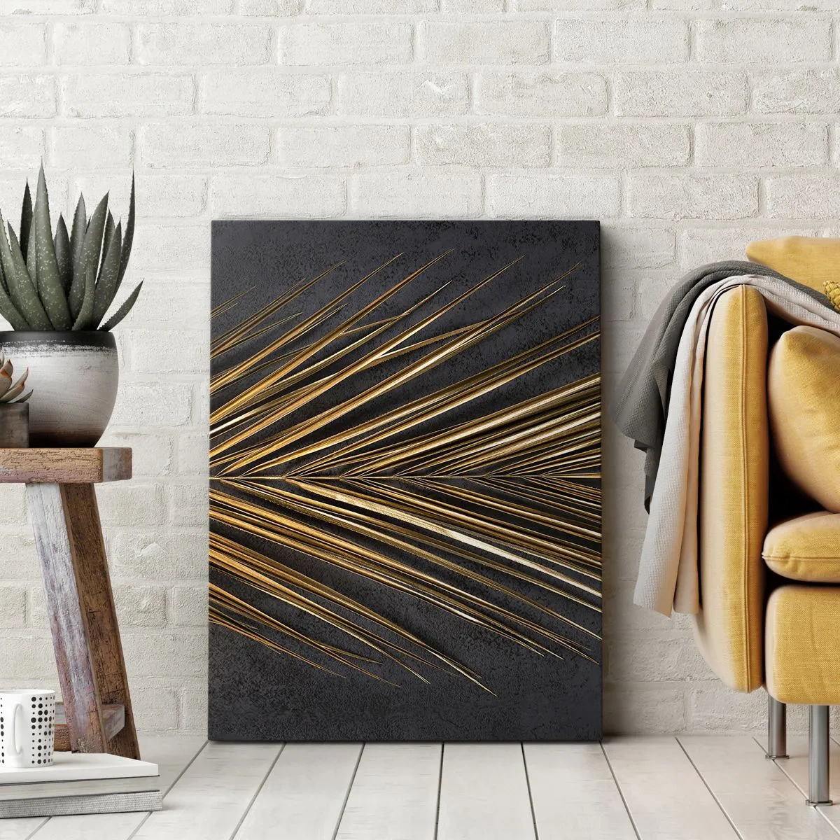 Tablou pe pânză - Aur tropical - 45x80 cm