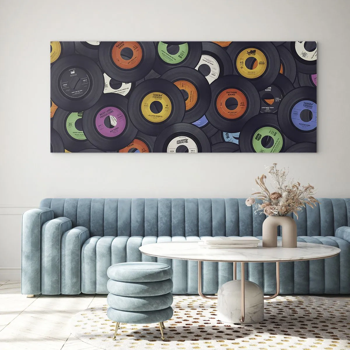Tablou pe sticlă - Culorile clasicilor - 100x40 cm