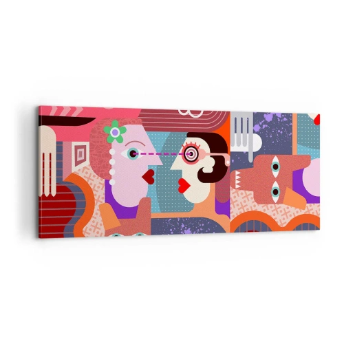 Tablou pe pânză - Ochi în ochi - 100x40 cm