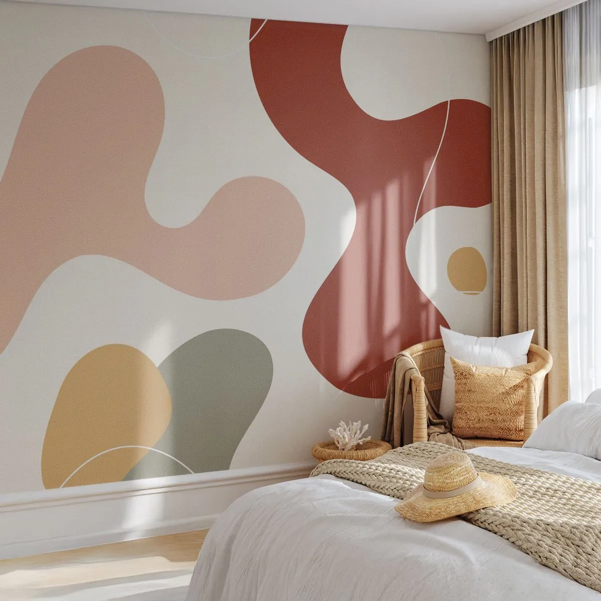 Tapet Standard Eco - Pete colorate? - Abstracția, Bucată, Imaginație - 350x256 cm