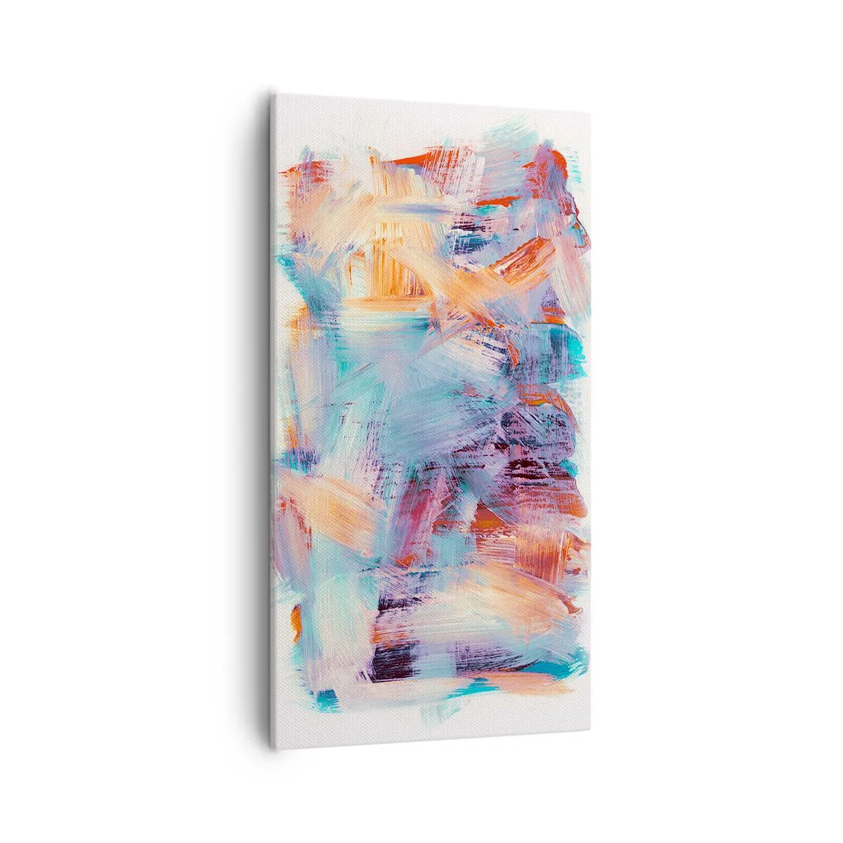 Tablou pe pânză - O dezordine colorată - 55x100 cm