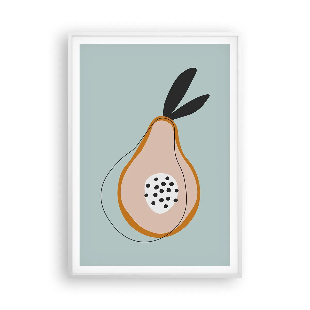 Poster în ramă albă - Pătrunzând în natura lucrurilor - 70x100 cm