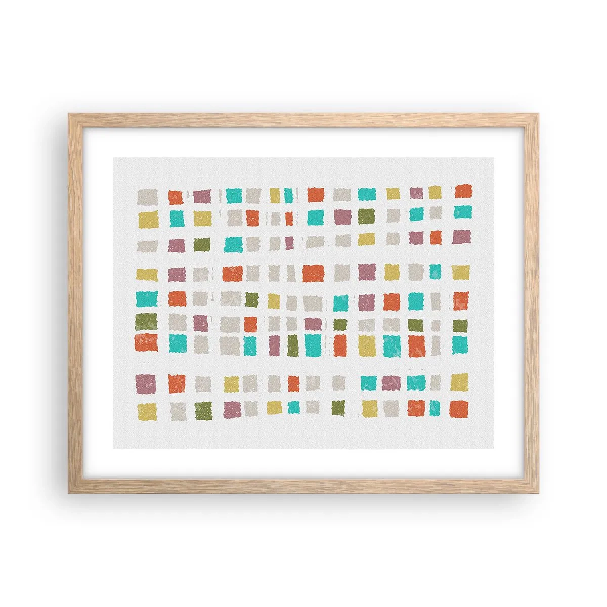 Poster în ramă de stejar deschis - Joc necunoscut - 50x40 cm