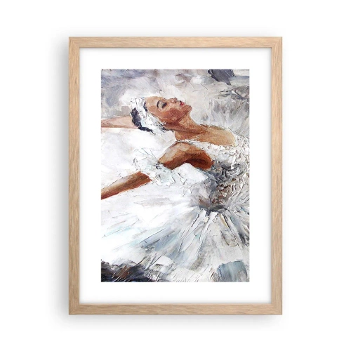 Poster în ramă de stejar deschis - Moale și ușoară ca tulul - 30x40 cm