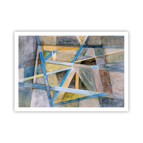 Poster - Drept sau de-a curmezișul? - 100x70 cm